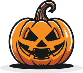 Halloween pumkin icon. vector illustration.