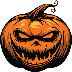 Halloween pumkin icon. vector illustration.