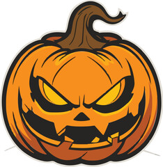Halloween pumkin icon. vector illustration.