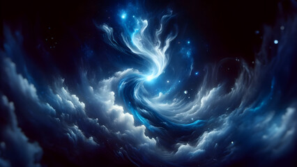 Mesmerizing Cosmic Spiral of Radiant Colors