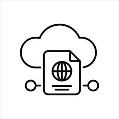 Document  Icon editable stock vector icon