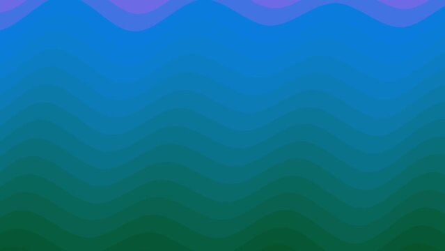 Fluid Wave Patterns: A Slow Motion Modern Backdrop with Soft, Seamless Swirls and Harmonious, Green and Blue Ripples