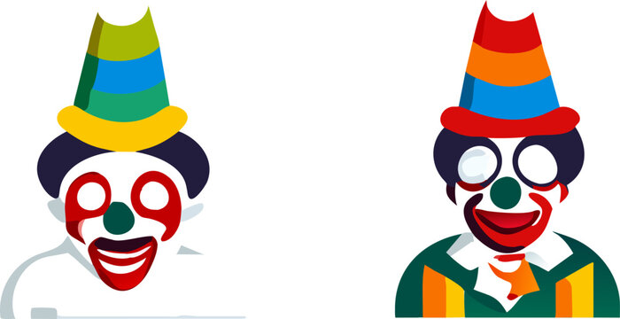 quiero que hagas la careta de un payaso inspirada en los desfiles festivos de carnaval en ecuador,
