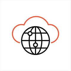 Internet  Icon editable stock vector icon