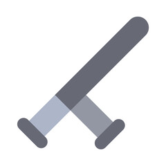 Baton Stick  Vector Flat Icon Design