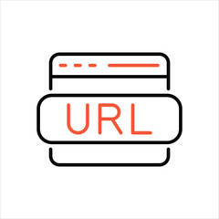 Url  Icon editable stock vector icon