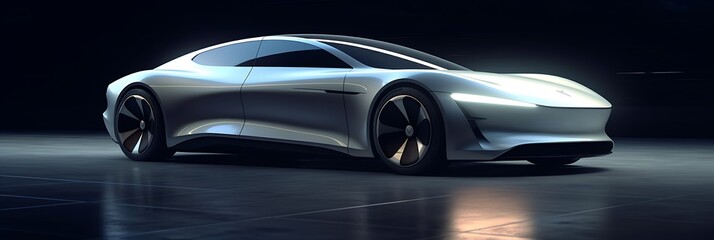 Elegant and minimalist design for a luxury electric car