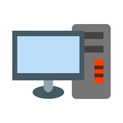 Computer Vector Flat Icon