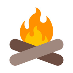 Bonfire Vector Flat Icon