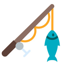Fishing Vector Flat Icon