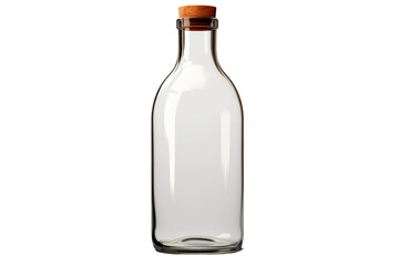 Enchanted Elixir: A Glass Bottle Sealed With Secrets on a Clear PNG or White Background.