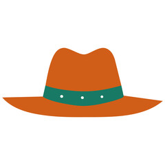 brimmed hat boho icon