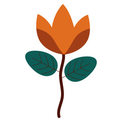 flower leaf boho icon