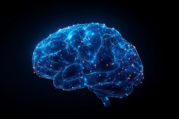 3d brain in the dark technology