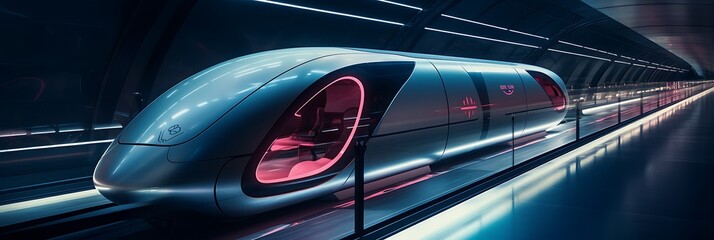 Futuristic transportation design for a hyperloop system