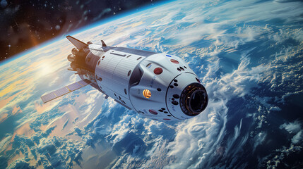 Fototapeta premium Frontier of Space Tourism: Commercial Spaceflight Ventures