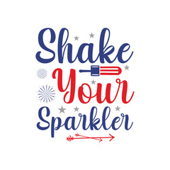 4th July Independence Day Illustration, American patriotic rainbow. United States of America Independence Day design. Vector template for 4th of July