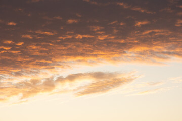 Obraz premium A beautiful morning skies during the sunrise in Latvia, Europe. Summer scenery of Northern Europe.