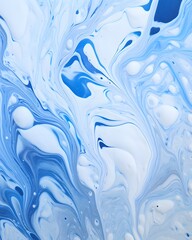Obraz premium White and blue marble background