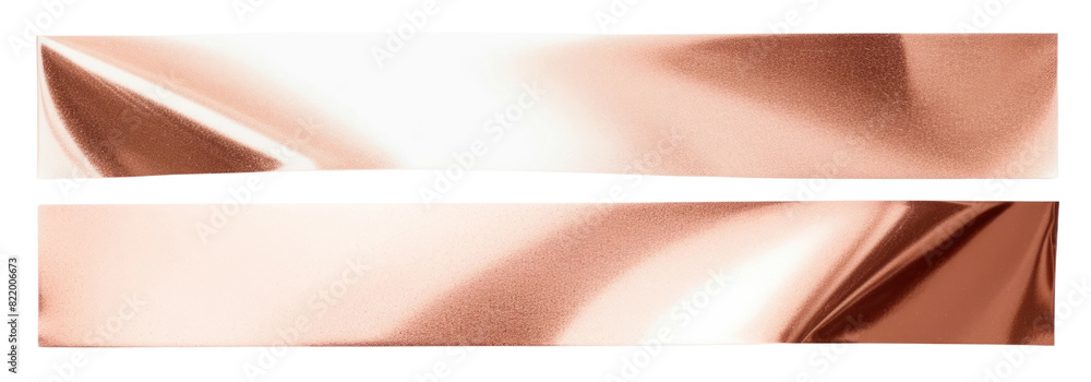 Poster copper tape png element set on transparent background