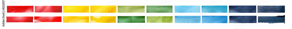 Poster washi tape png element set on transparent background