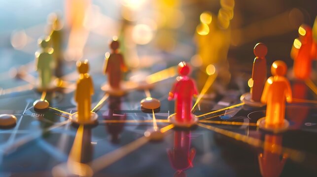 Business ecosystems and partnerships concept Business collaboration strategies The value of network and solution of creating new opportunities  Task relations collaboration team buildi : Generative AI