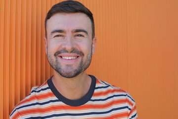 Good looking man with a beard