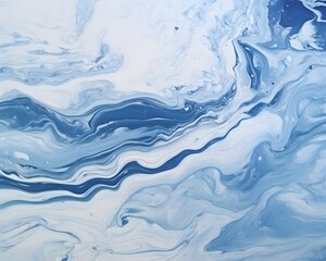 Obraz premium White and blue marble background