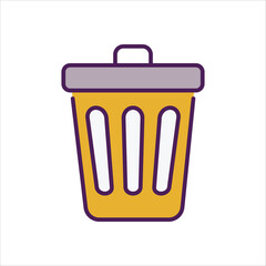 Trash  Icon editable stock vector icon