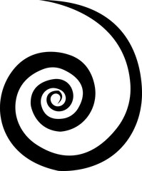 Swirl, sworls, twirls and spiral vector . Helix, volute shapes with rotation, revolve ripple effect. Spiral icons, abstract vector background or logo or icon isolated on transparent background.