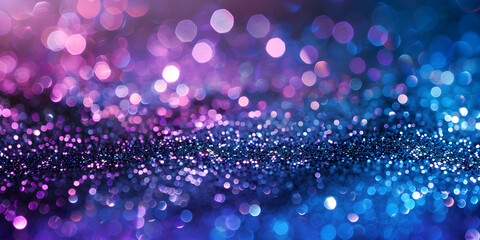 Abstract glitter silver purple blue lights background