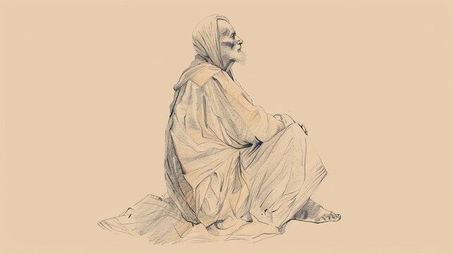 Micah&rsquo;s Prophetic Vision of the Messiah - Biblical Watercolor Illustration