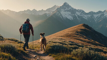 Peak Explorer: A Stylish Journey with Man's Best Friend