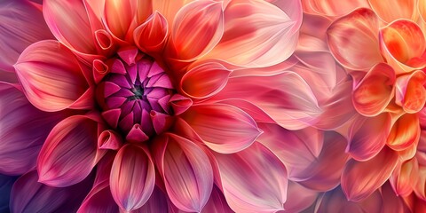 Dahlia flower close up