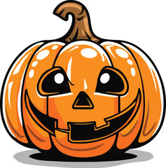 Halloween pumkin icon. vector illustration.