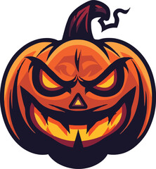 Halloween pumkin icon. vector illustration.