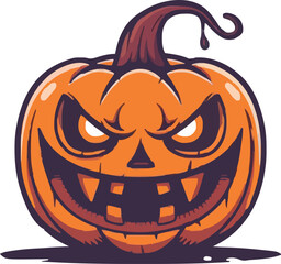 Halloween pumkin icon. vector illustration.