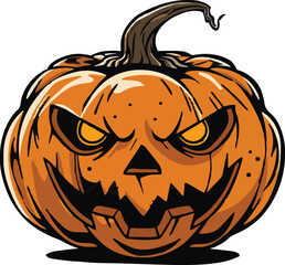 Halloween pumkin icon. vector illustration.