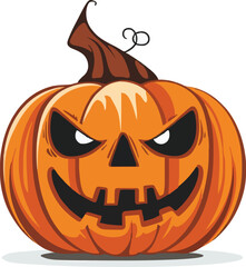 Halloween pumkin icon. vector illustration.