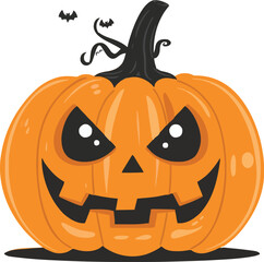 Halloween pumkin icon. vector illustration.