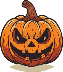 Halloween pumkin icon. vector illustration.