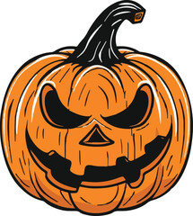Halloween pumkin icon. vector illustration.