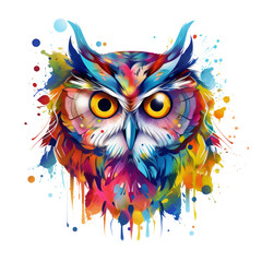 animal colorful isolated on white