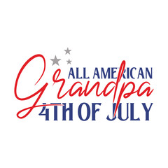 4th July Independence Day Illustration, American patriotic rainbow. United States of America Independence Day design. Vector template for 4th of July