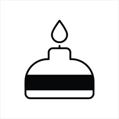 Bunsen Burner Icon editable stock vector icon