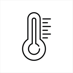 Thermometer  Icon editable stock vector icon