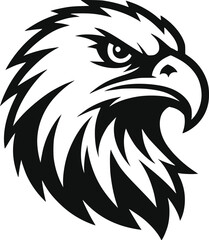 eagle head mascot logo 