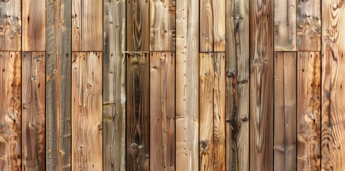 Wooden fence with a seamless background.
