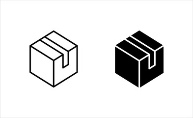box icon set, on white background.
