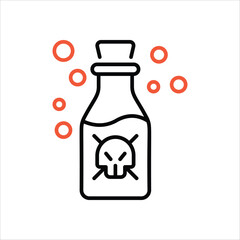 Poison  Icon editable stock vector icon
